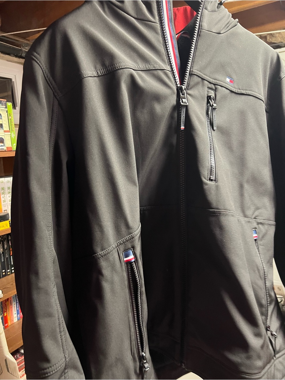 Tommy Hilfiger Black Sherpa Lined Performance Jacket Men’s 2XL
